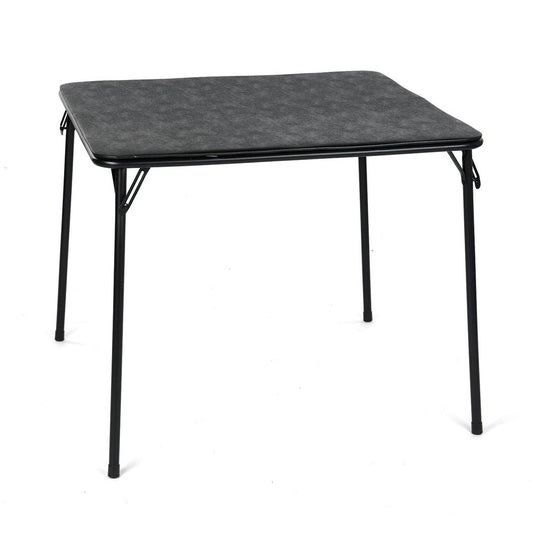 32" Black Wood Heavy Duty Plastic And Iron Square Dining Table