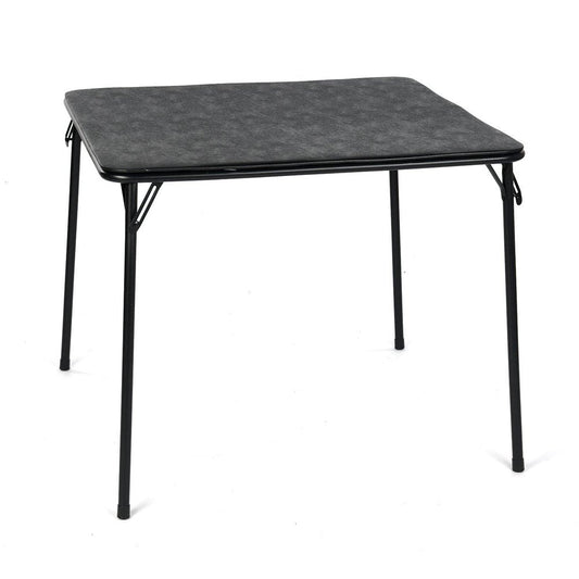 32" Black Wood Heavy Duty Plastic And Iron Square Dining Table