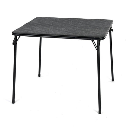 32" Black Wood Heavy Duty Plastic And Iron Square Dining Table HomeRoots
