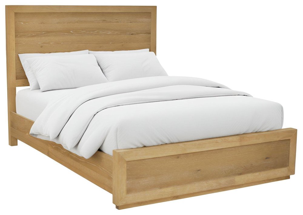 Oak Wood Queen Bed Frame HomeRoots