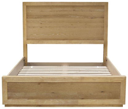 Oak Wood Queen Bed Frame HomeRoots