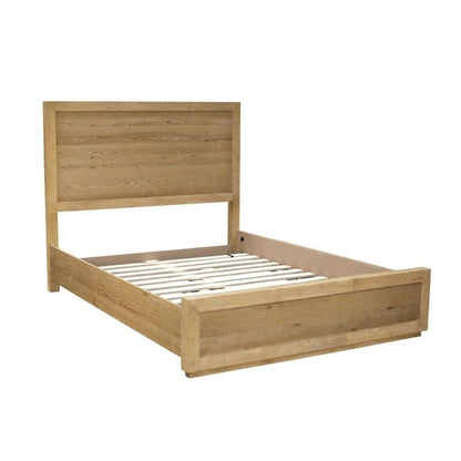Oak Wood Queen Bed Frame HomeRoots