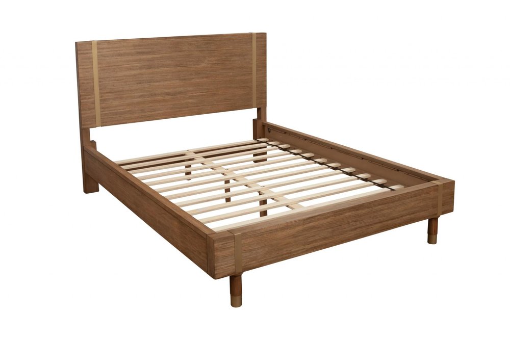 Natural Wood Full Bed Frame HomeRoots