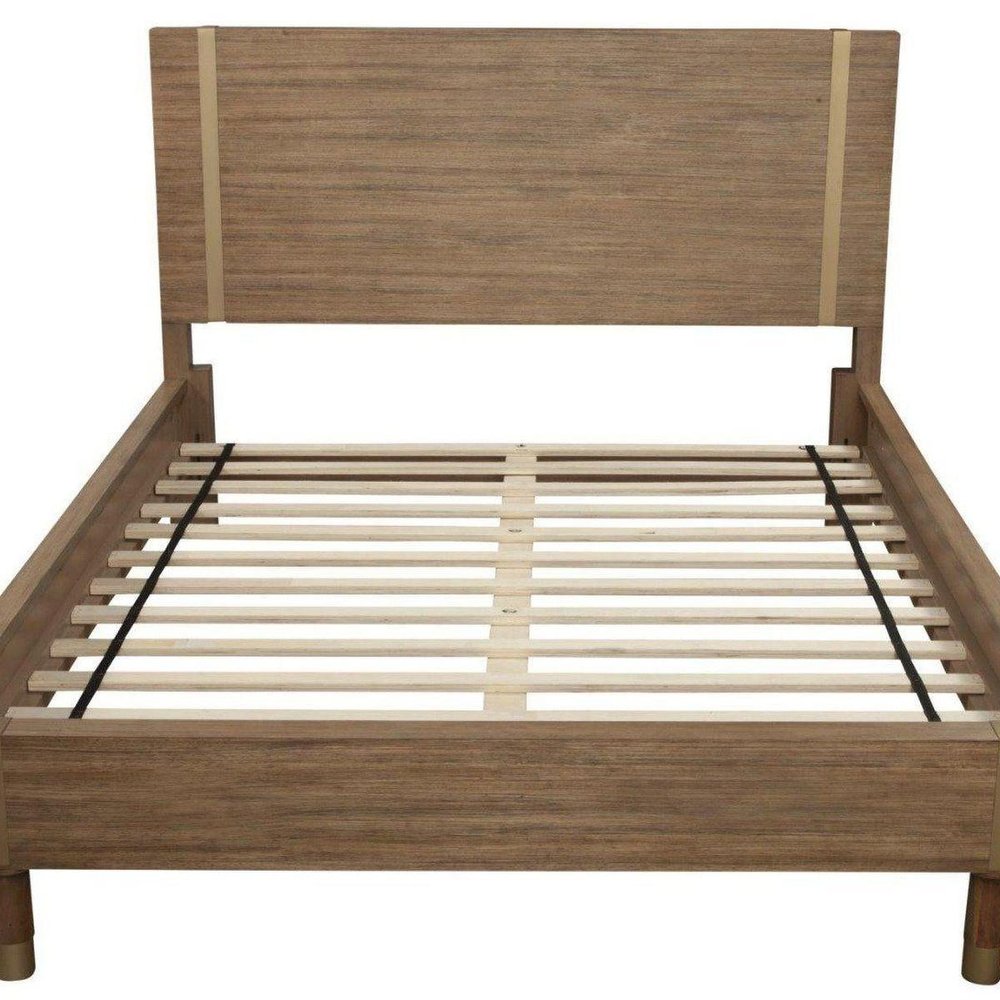 Natural Wood Full Bed Frame HomeRoots