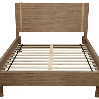 Natural Wood Full Bed Frame HomeRoots