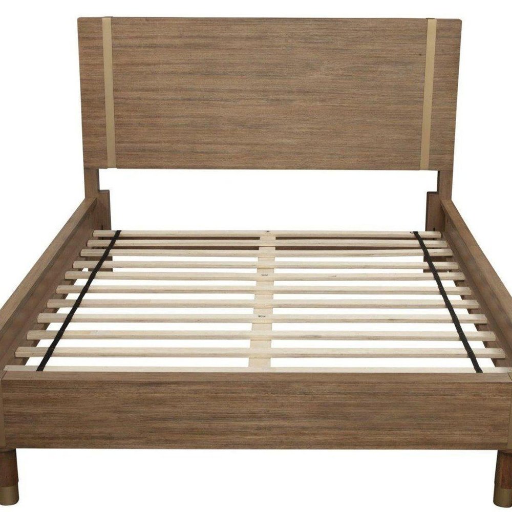 Natural Wood Full Bed Frame — view 6