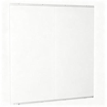 Set of Two 48" X 24" Frameless Work Out Mirrors HomeRoots
