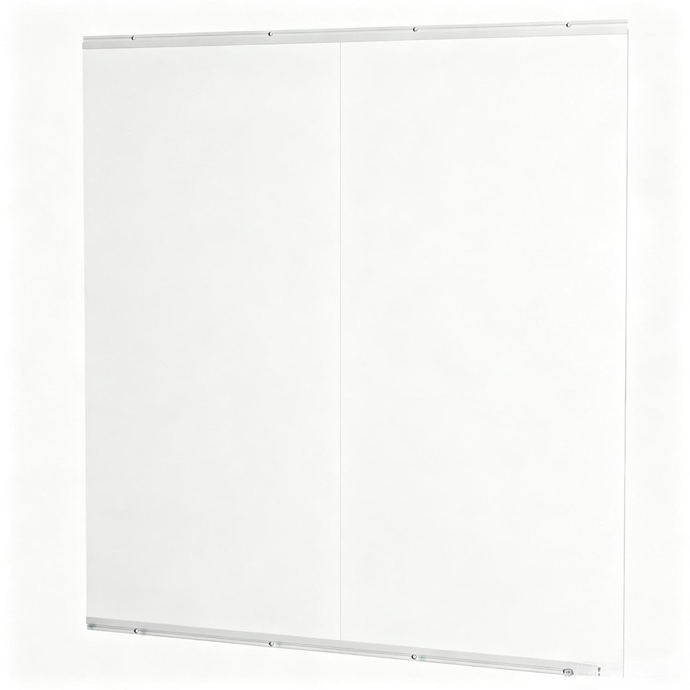 Set of Two 48" X 24" Frameless Work Out Mirrors HomeRoots