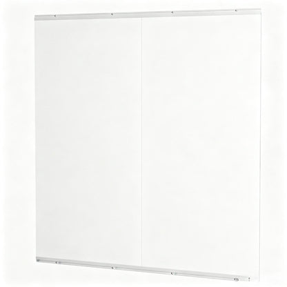 Set of Two 48" X 24" Frameless Work Out Mirrors HomeRoots