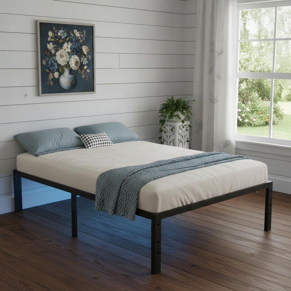 Black Steel Twin Bed Frame — view 13