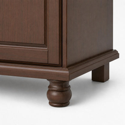 74" White Solid Wood Three Door Combo Dresser HomeRoots