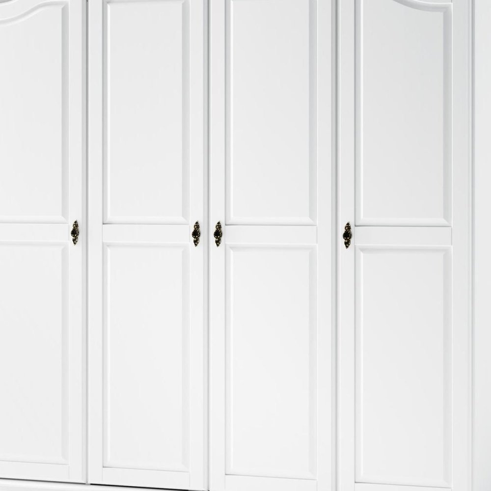 74" Coffee Solid Wood Four Door Combo Dresser HomeRoots
