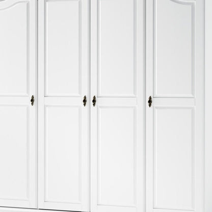 74" Coffee Solid Wood Four Door Combo Dresser HomeRoots
