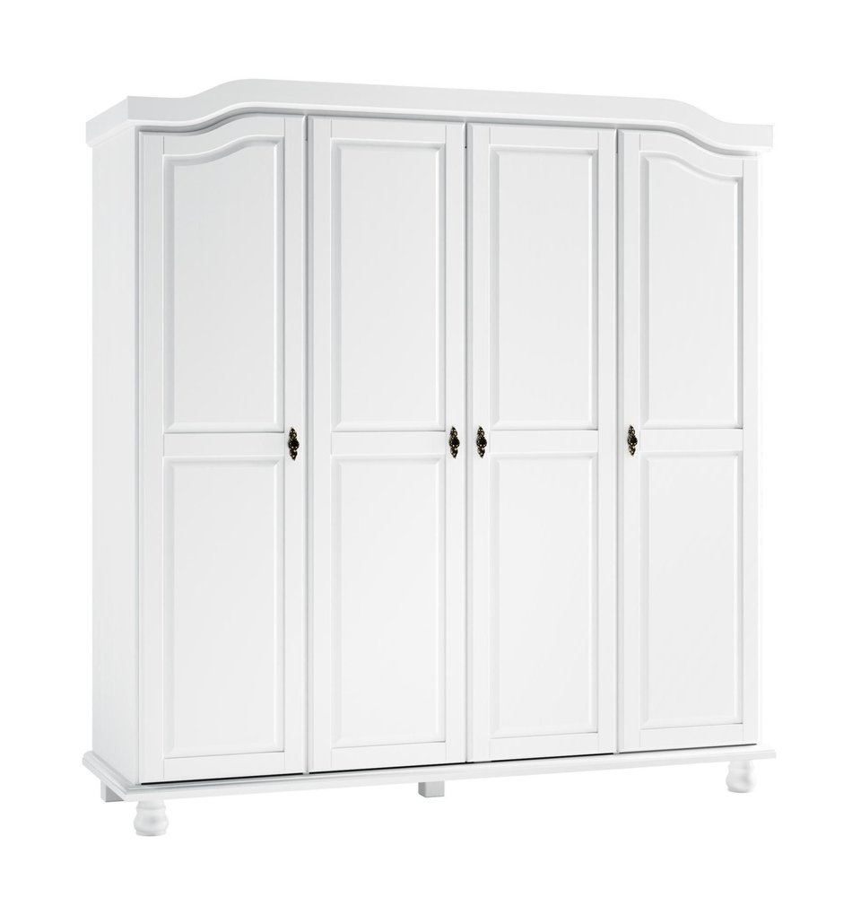 74" Coffee Solid Wood Four Door Combo Dresser — view 10