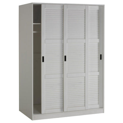 72" White Solid Wood Three Door Combo Dresser HomeRoots