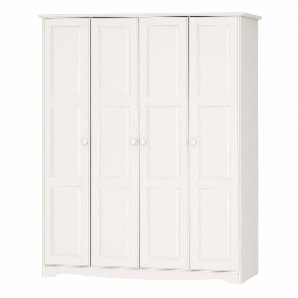 72" Dark Brown Solid Wood Four Door Combo Dresser — view 9