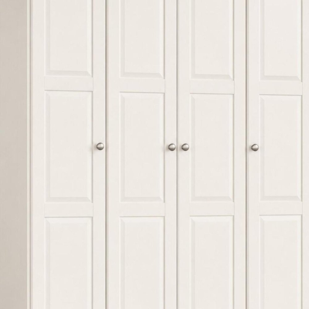72" Coffee Solid Wood Four Door Combo Dresser — view 7