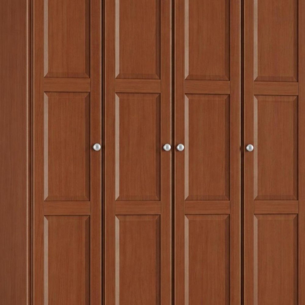 72" Coffee Solid Wood Four Door Combo Dresser — view 14
