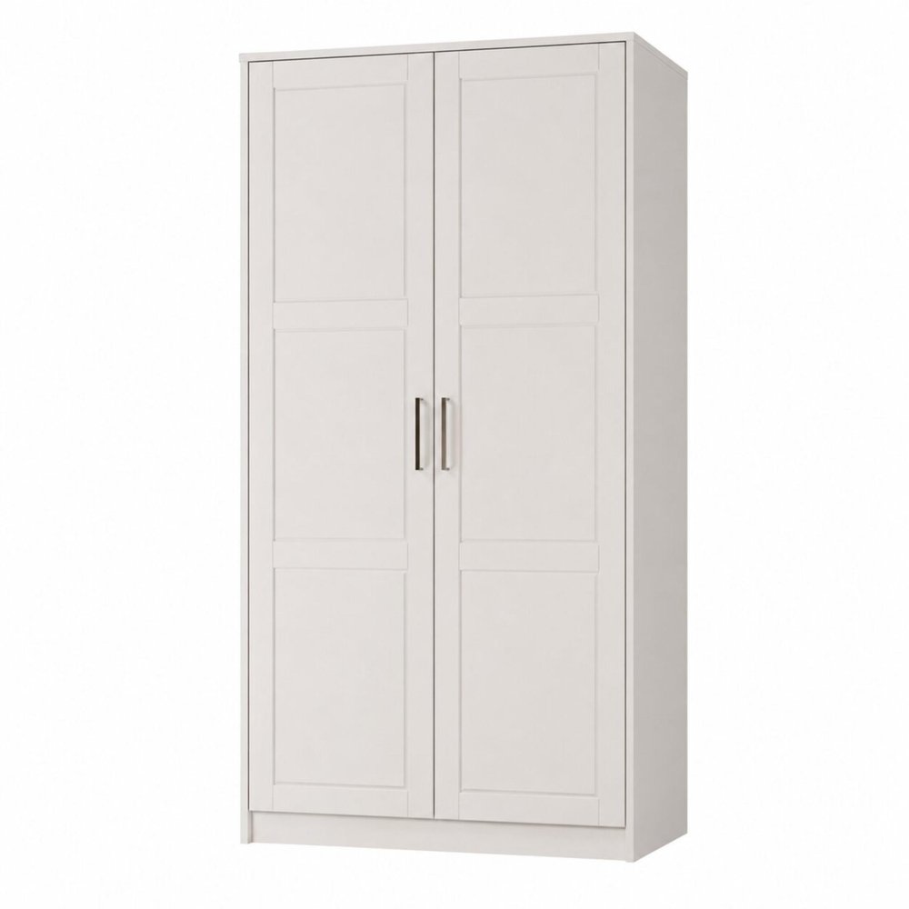 72" White Solid Wood Two Door Combo Dresser — view 7
