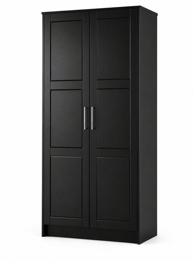 72" White Solid Wood Two Door Combo Dresser — view 11