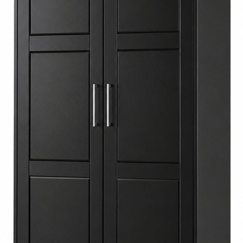 72" White Solid Wood Two Door Combo Dresser — view 14