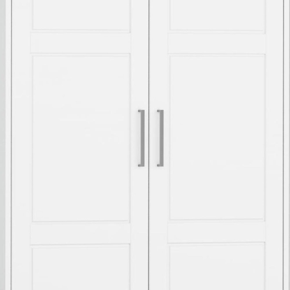 72" White Solid Wood Four Door Combo Dresser HomeRoots