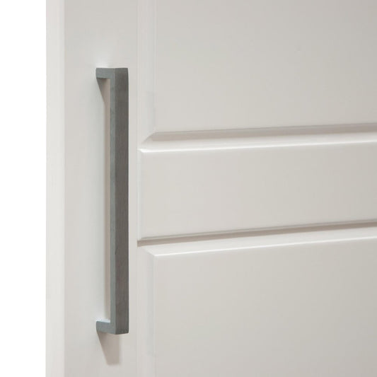 72" White Solid Wood Mirrored Six Door Combo Dresser