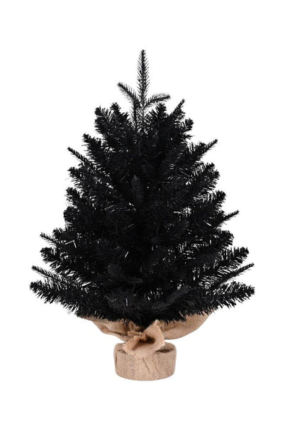 2' Black Full Fir Christmas Tree HomeRoots