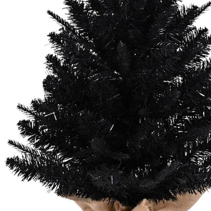 2' Black Full Fir Christmas Tree HomeRoots