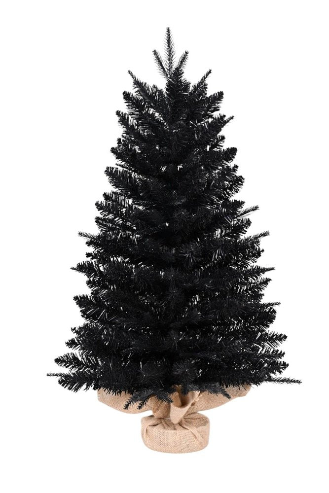 2' Black Full Fir Christmas Tree HomeRoots