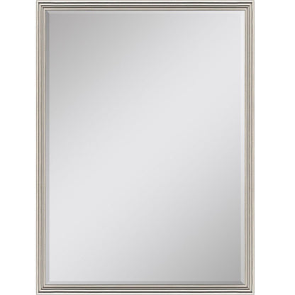 38" X 26" Silver Wood Framed Accent Mirror HomeRoots