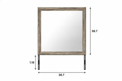 39" X 39" Brown Wood Dresser Mount Framed HomeRoots