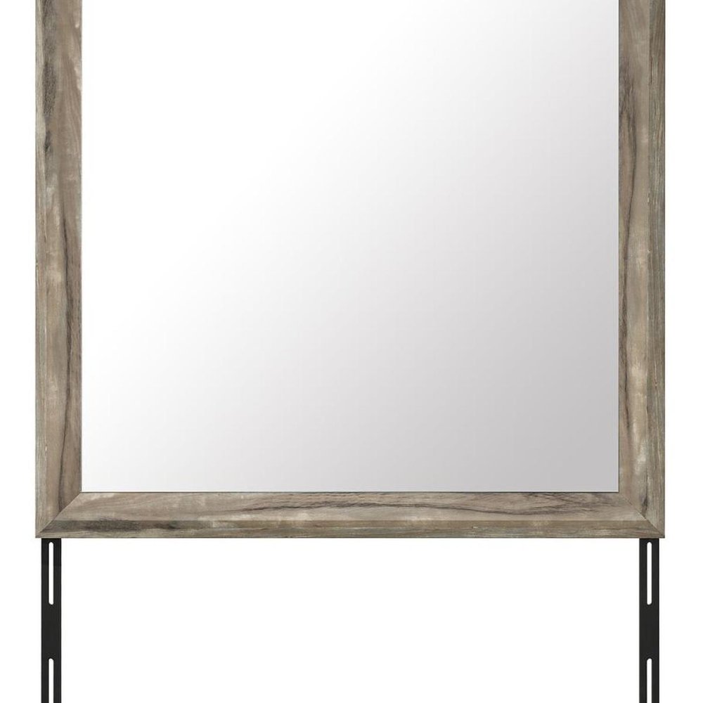 39" X 39" Brown Wood Dresser Mount Framed — view 6