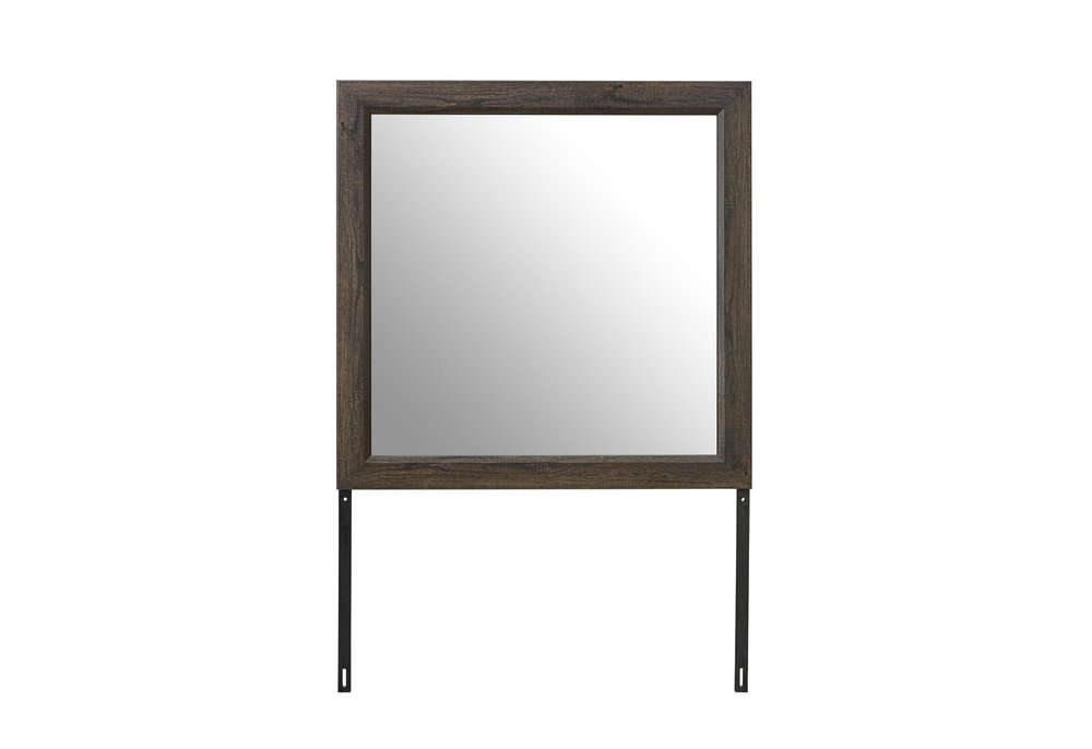40" X 40" Dark Brown Wood Dresser Mount Framed — view 1