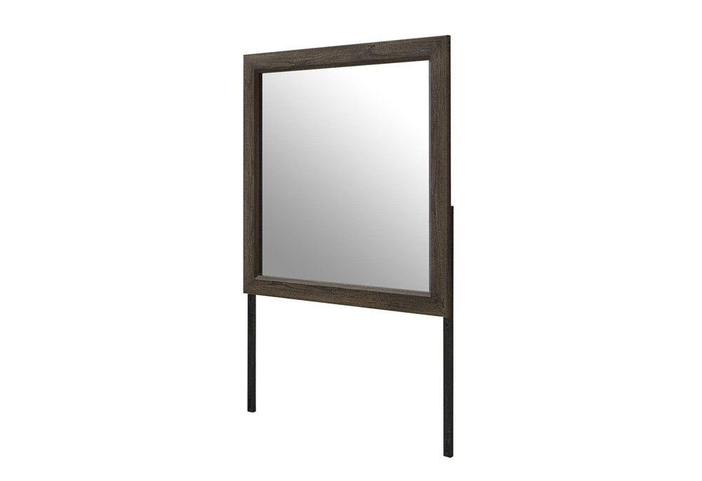 40" X 40" Dark Brown Wood Dresser Mount Framed HomeRoots