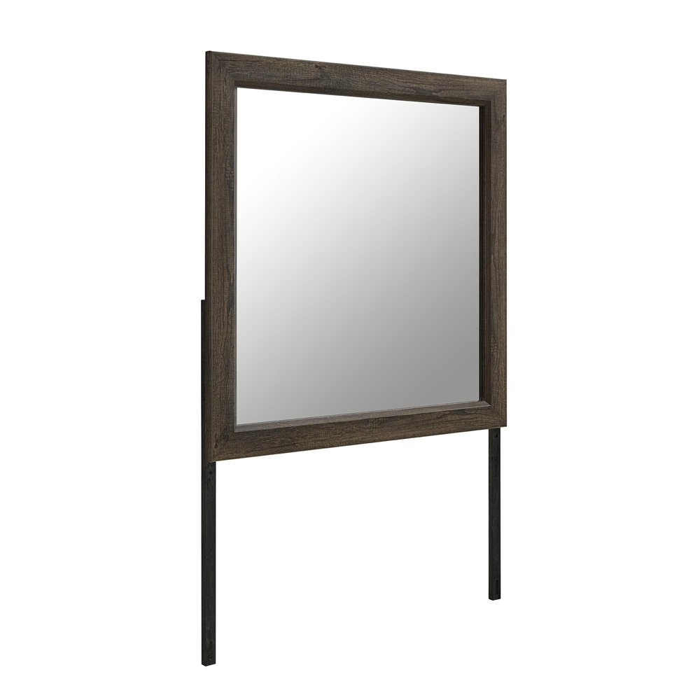 40" X 40" Dark Brown Wood Dresser Mount Framed — view 8