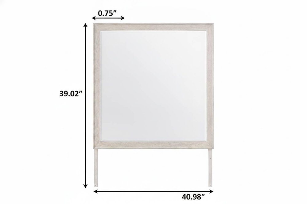 39" X 41" Beige Wood Dresser Mount Framed HomeRoots