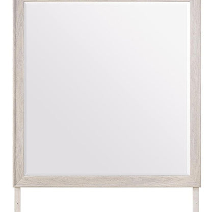 39" X 41" Beige Wood Dresser Mount Framed