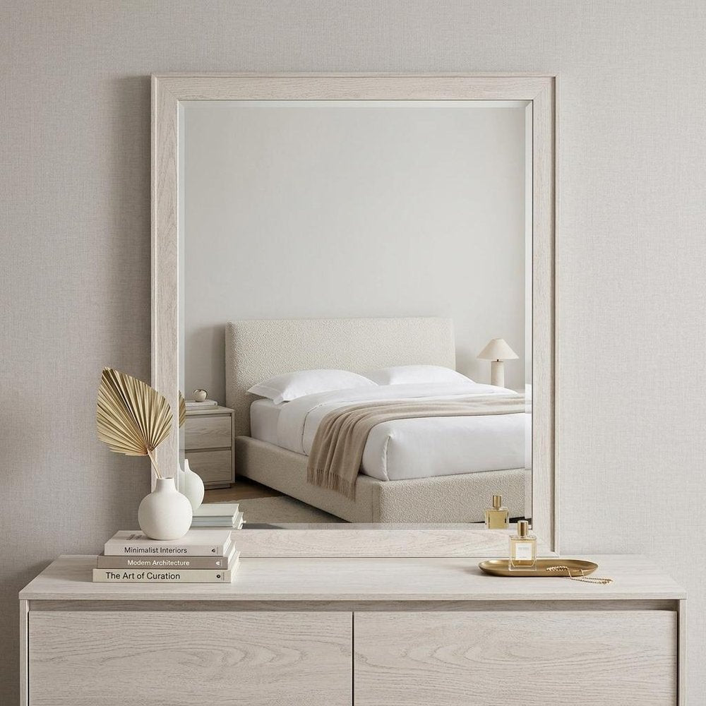 39" X 41" Beige Wood Dresser Mount Framed — view 7