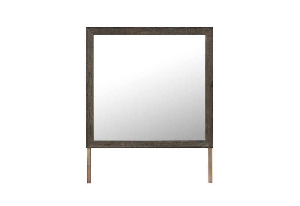 39" X 41" Dark Brown Wood Dresser Mount Framed — view 1