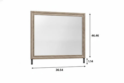 46" X 37" Natural Wood Dresser Mount Framed HomeRoots