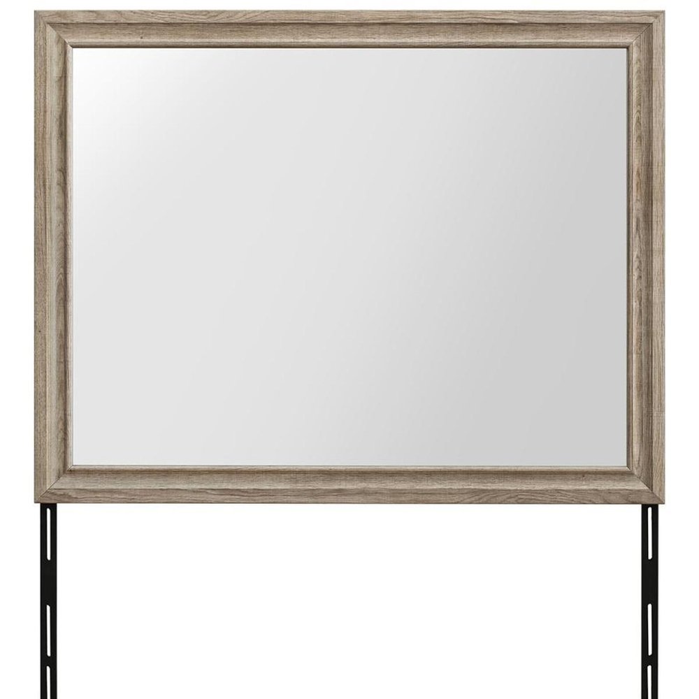 46" X 37" Natural Wood Dresser Mount Framed HomeRoots