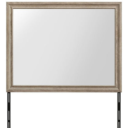 46" X 37" Natural Wood Dresser Mount Framed HomeRoots