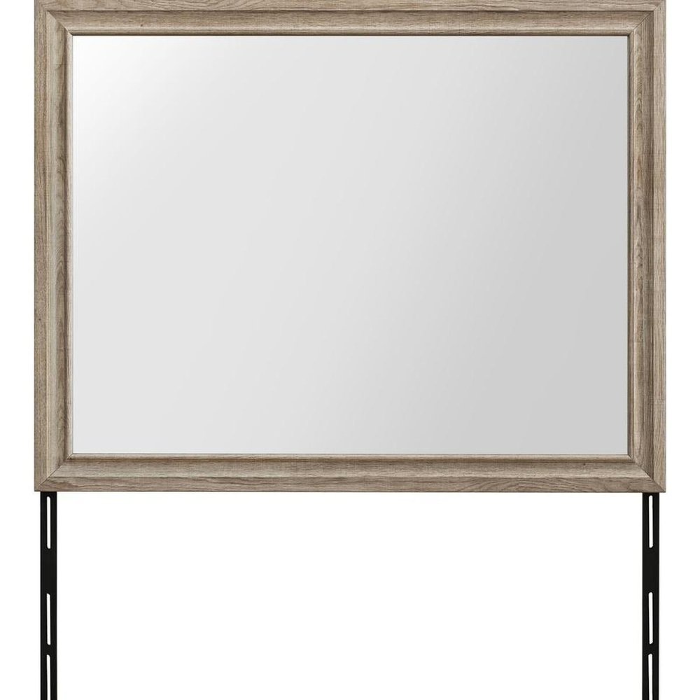 46" X 37" Natural Wood Dresser Mount Framed — view 5