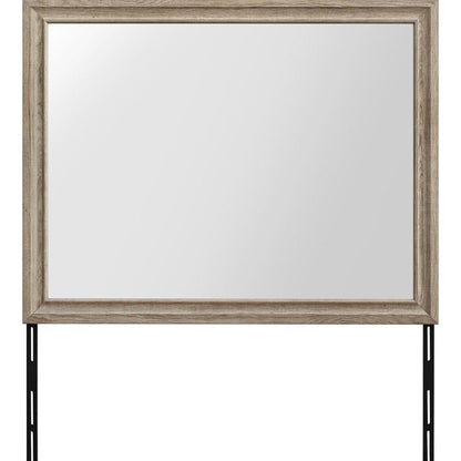 46" X 37" Natural Wood Dresser Mount Framed HomeRoots
