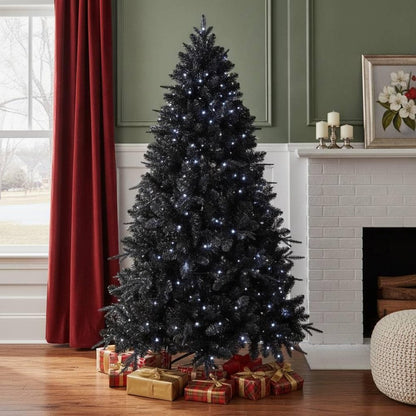 4' Black Full Fir Christmas Tree HomeRoots