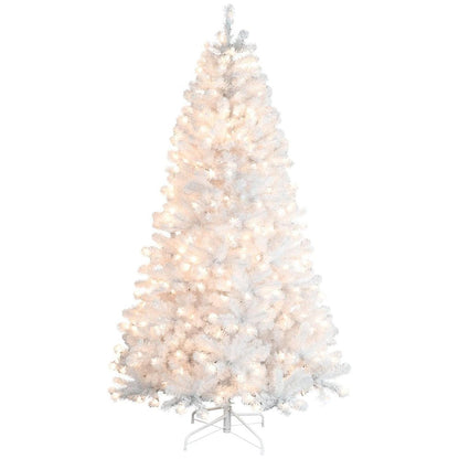 6' Snow Full Flocked Fir Christmas Tree HomeRoots