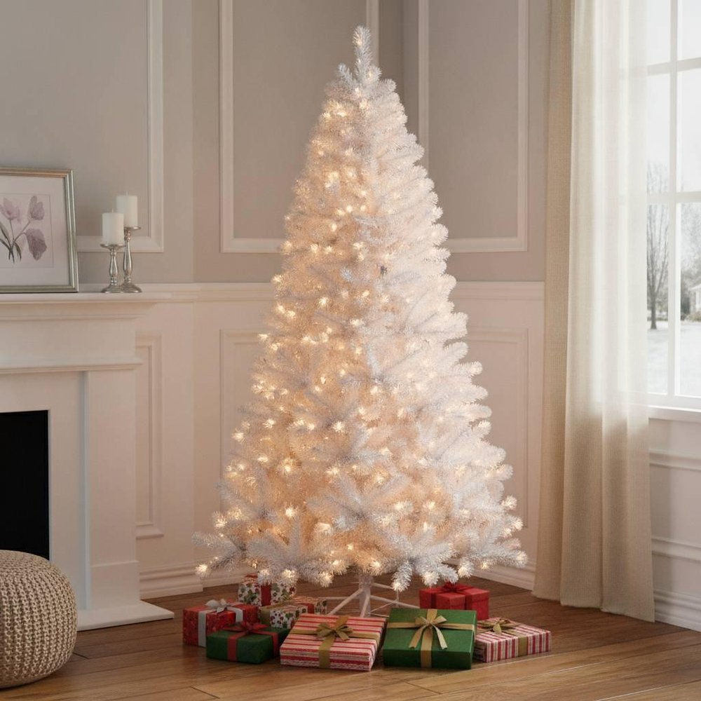 6' Snow Full Flocked Fir Christmas Tree — view 1