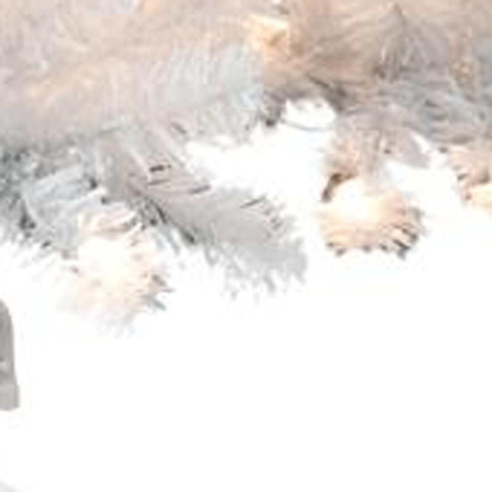 6' Snow Full Flocked Fir Christmas Tree HomeRoots