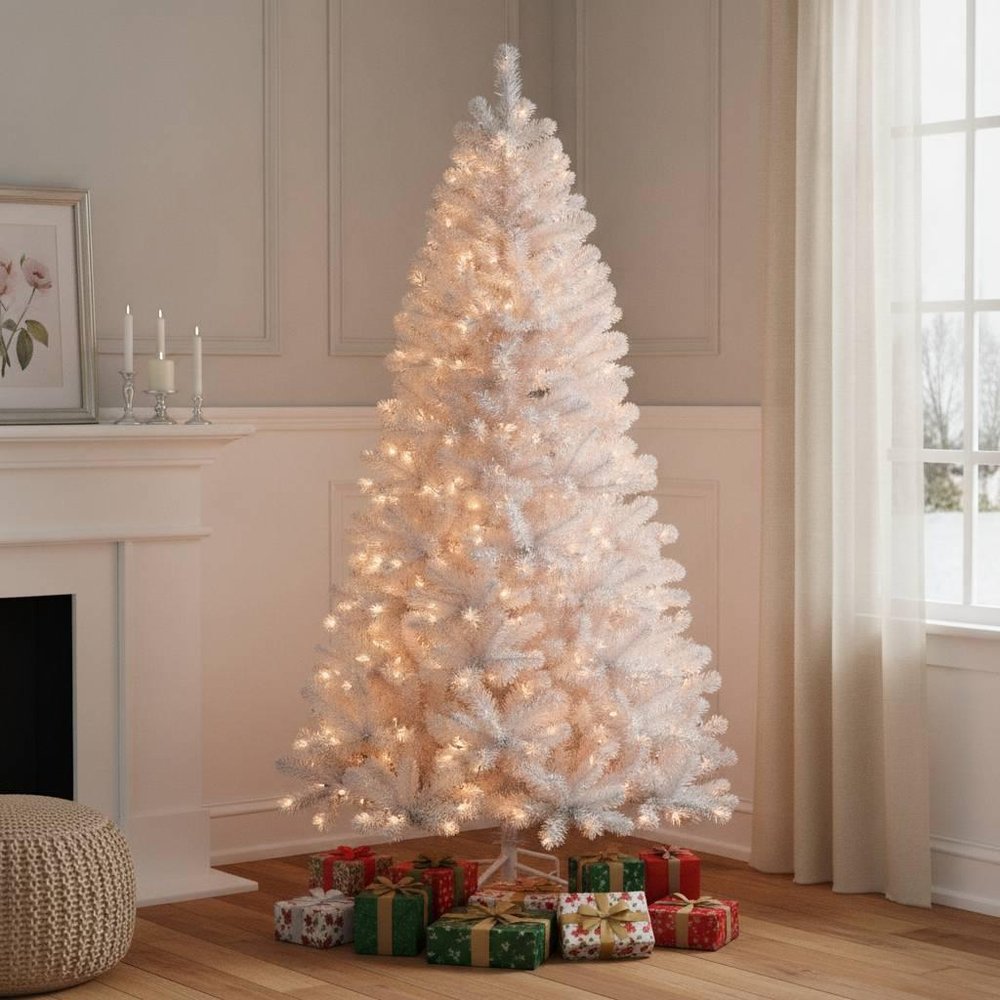 6' White Full Fir Christmas Tree With Tree Stand — view 13
